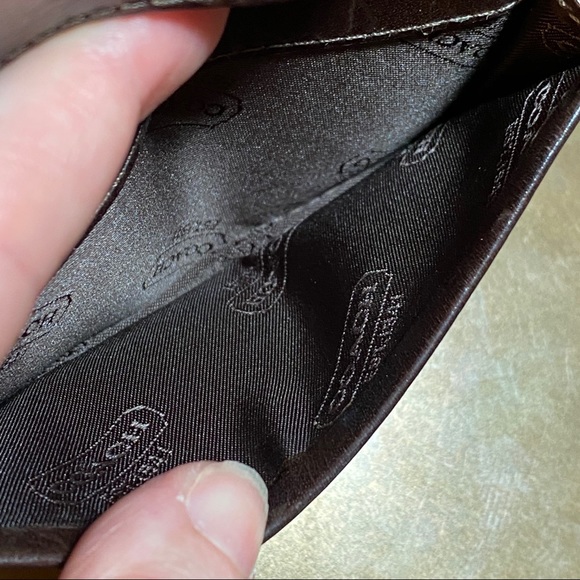 Mens COACH Wallet Business Credit Card Bifold Logo - Picture 8 of 11